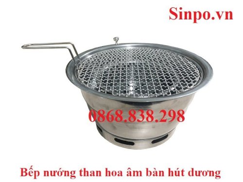 Bếp nướng than hoa âm bàn hút dương tại Hà Nội