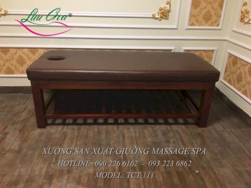 2 Giường matxa khung gỗ giá rẻ tại quảng ninh