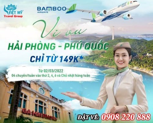 Bamboo mở bán vé Hải Phòng - Phú Quốc