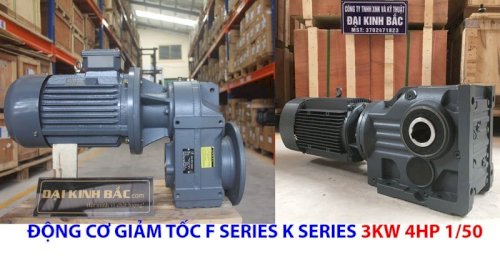 động cơ giảm tốc 3kw 4hp 1/50