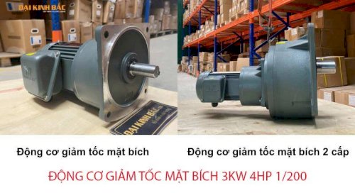 động cơ giảm tốc 3kw 4hp 1/200