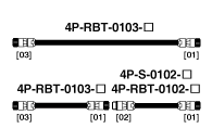 Cable 4P-RBT-0103/4P-S-0102/4P-RBT-0102