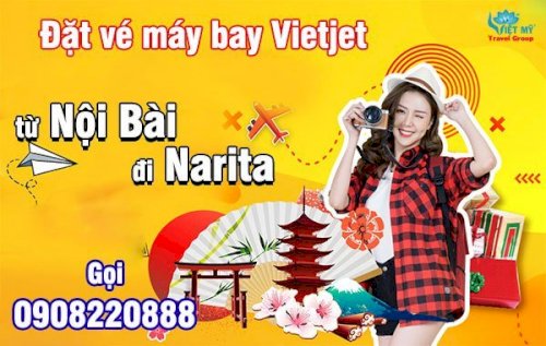 Đặt vé máy bay Vietjet từ Nội Bài đi Narita gọi 0908220888