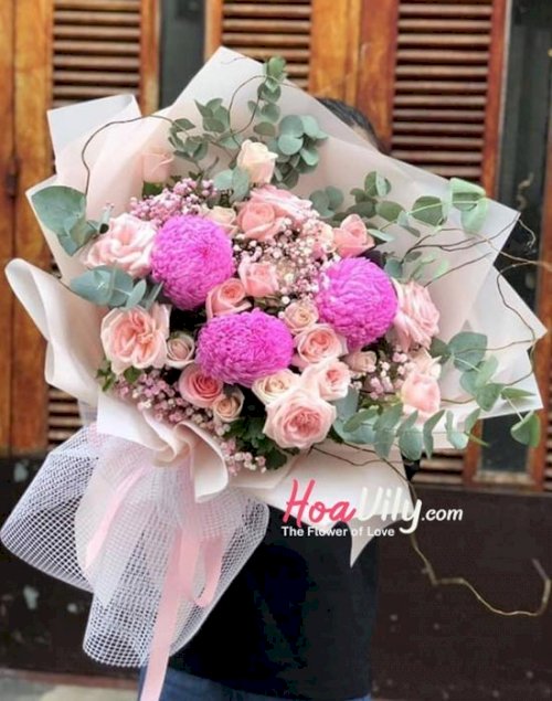 bó hoa sinh nhật tại shop hoa tươi Ninh Hoà Khánh Hoà
